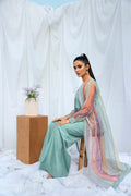 Hana | Viridity Ready to Wear | Island Teal -VRT-009 - House Of Hania