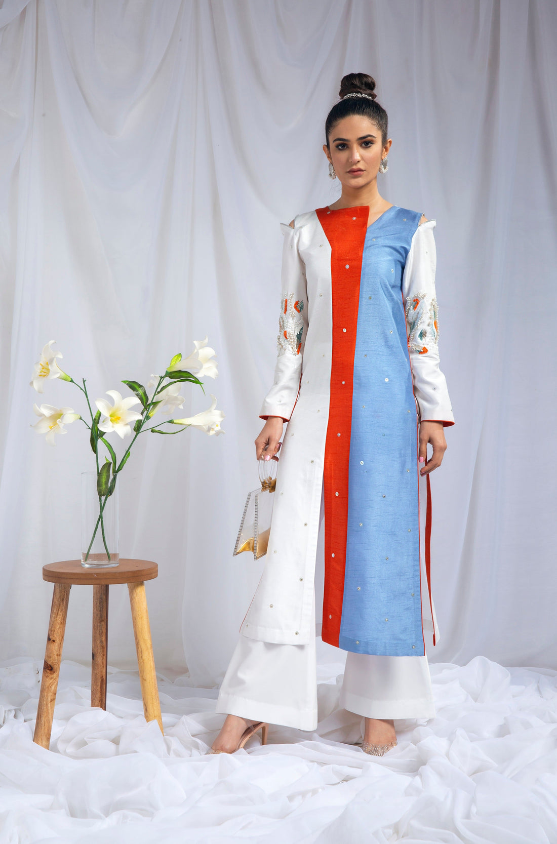 Hana | Viridity Ready to Wear | Marlin -VRT-012 - House Of Hania
