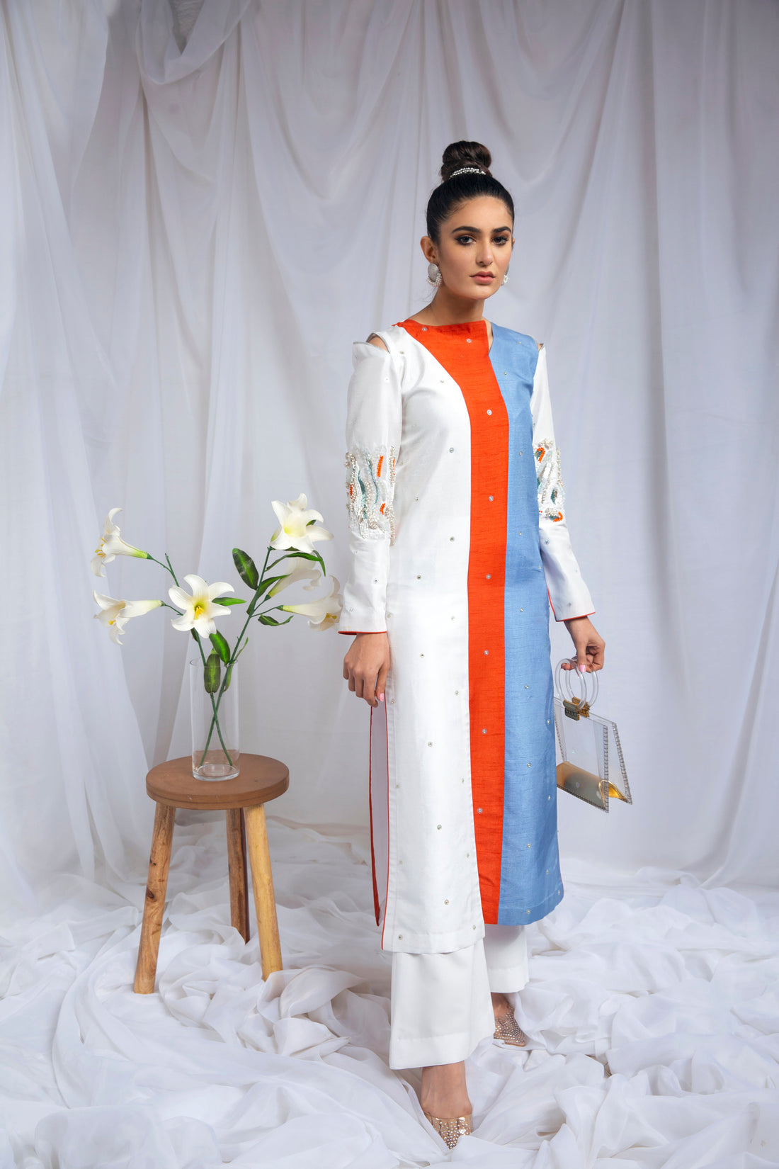 Hana | Viridity Ready to Wear | Marlin -VRT-012 - House Of Hania