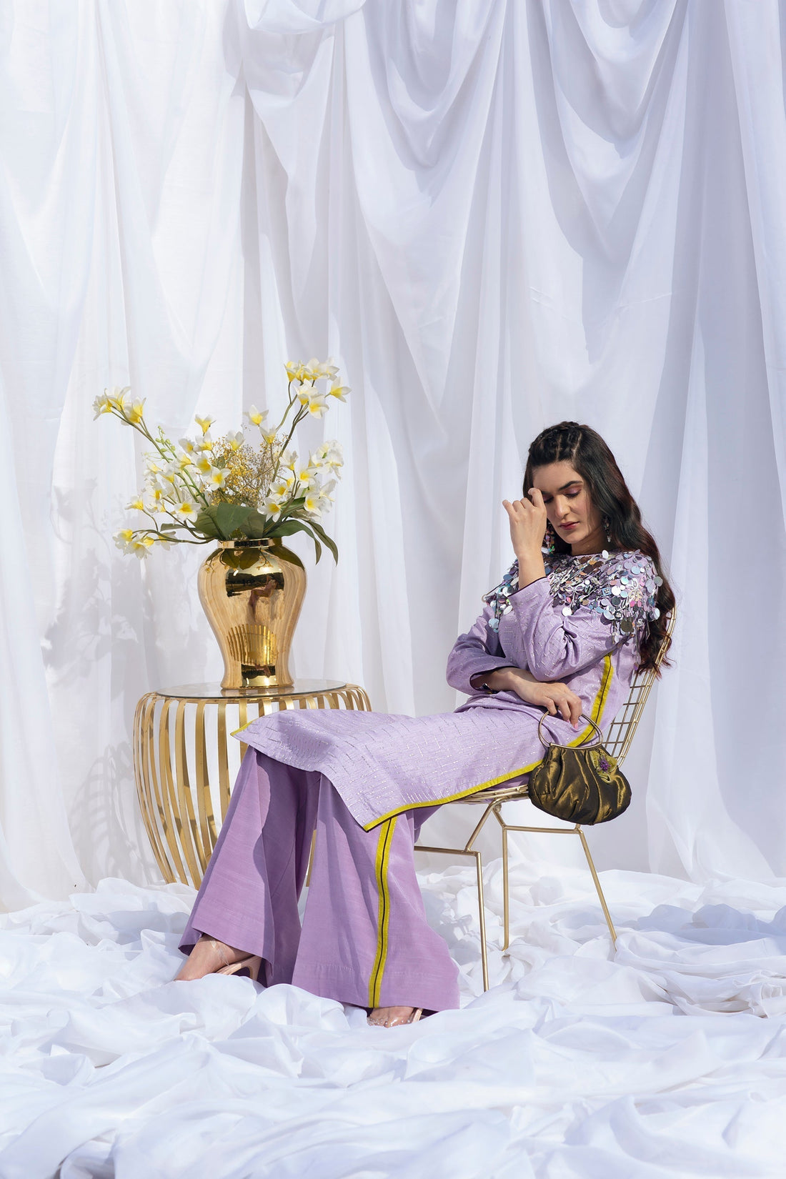 Hana | Viridity Ready to Wear | Opera-VRT-004 - House Of Hania