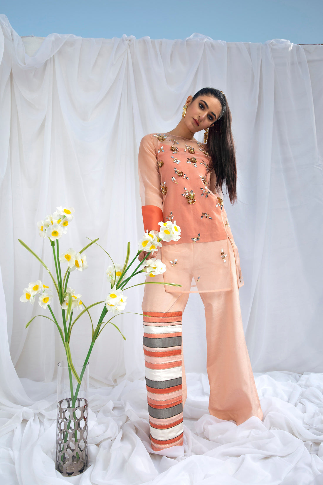 Hana | Viridity Ready to Wear | Tiffany-VRT-005 - House Of Hania