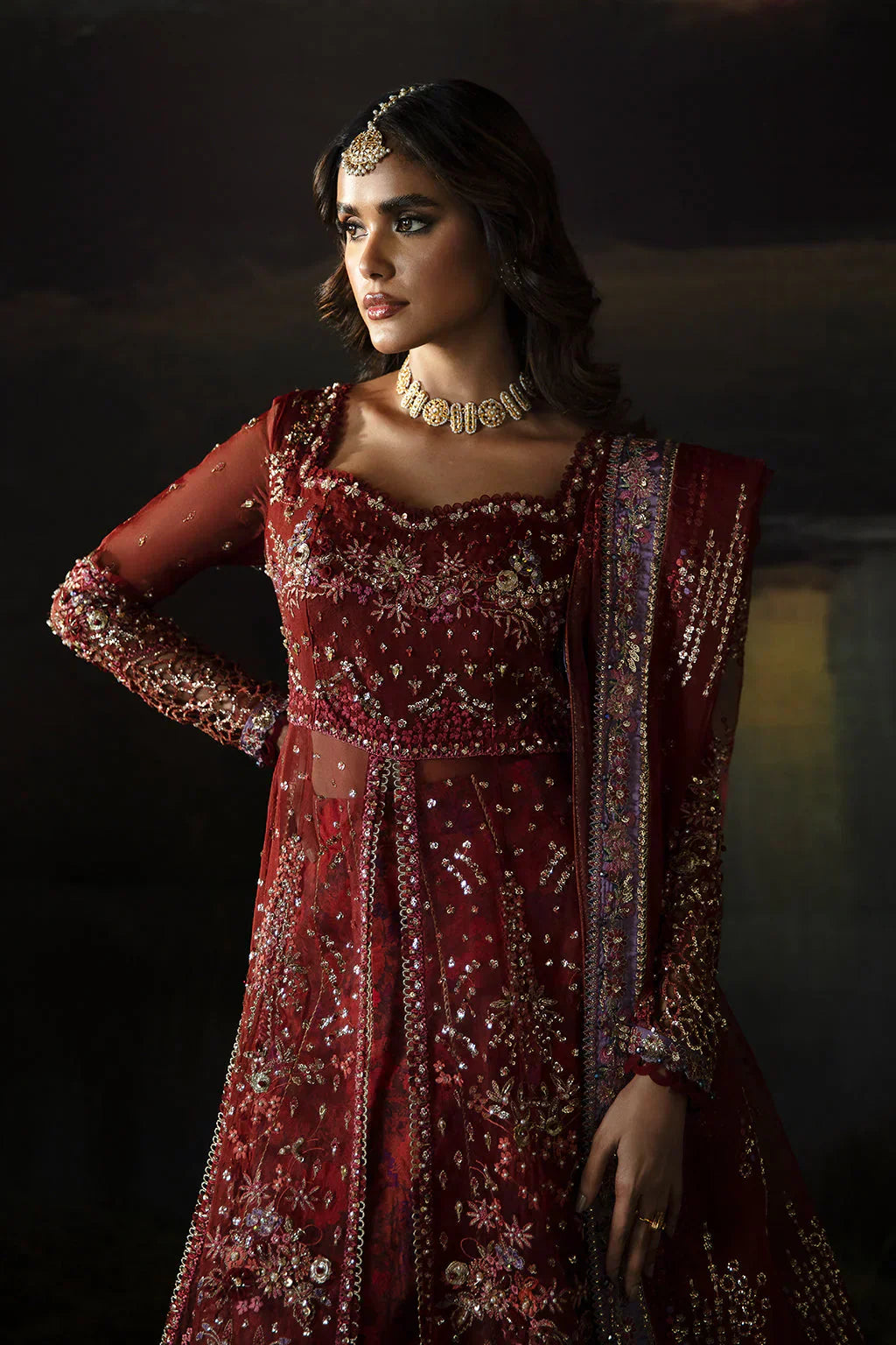 Hayat by Afrozeh Embroidered Organza 3Pc Suit AFH-24-02 ANAYA - House Of Hania