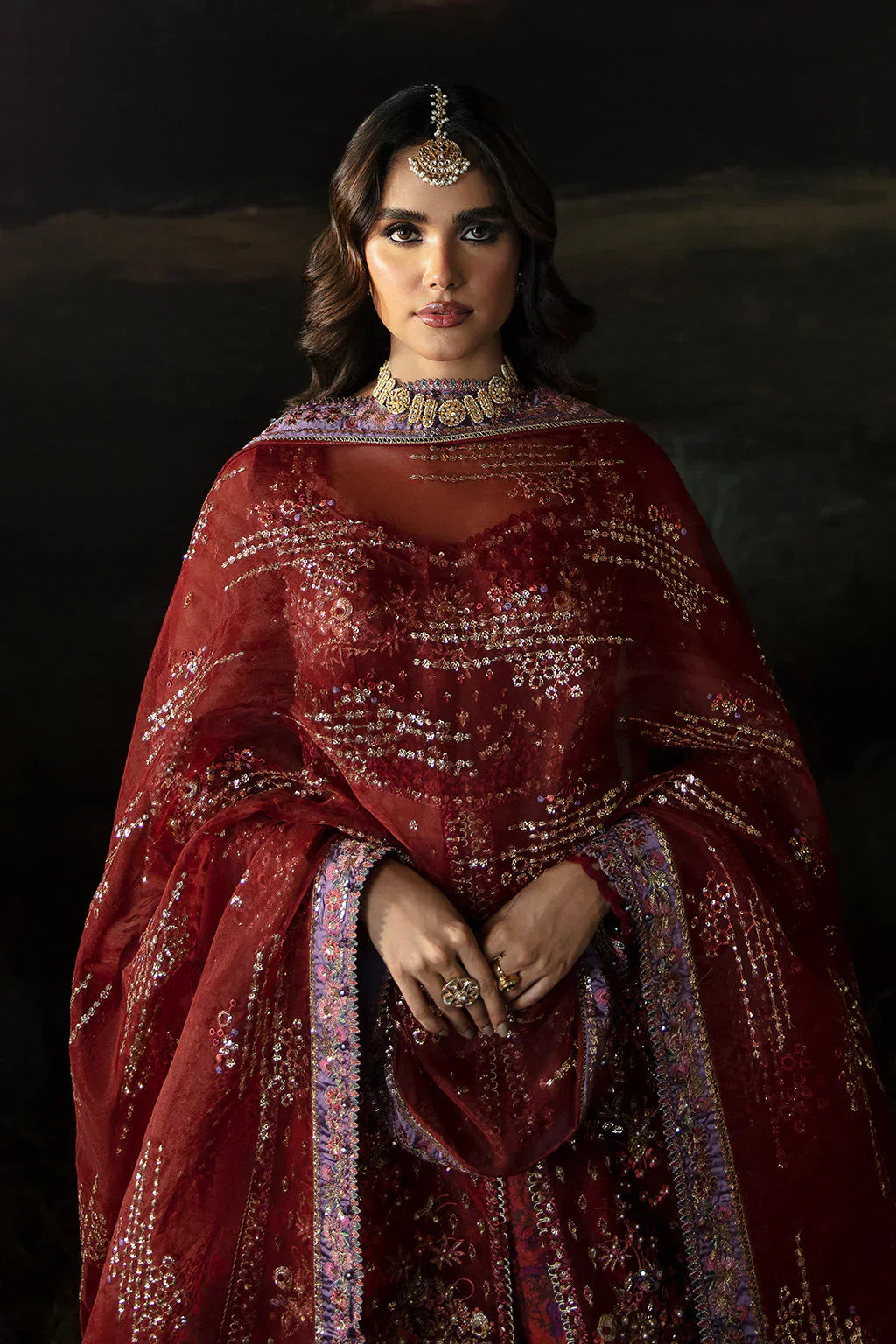 Hayat by Afrozeh Embroidered Organza 3Pc Suit AFH-24-02 ANAYA - House Of Hania