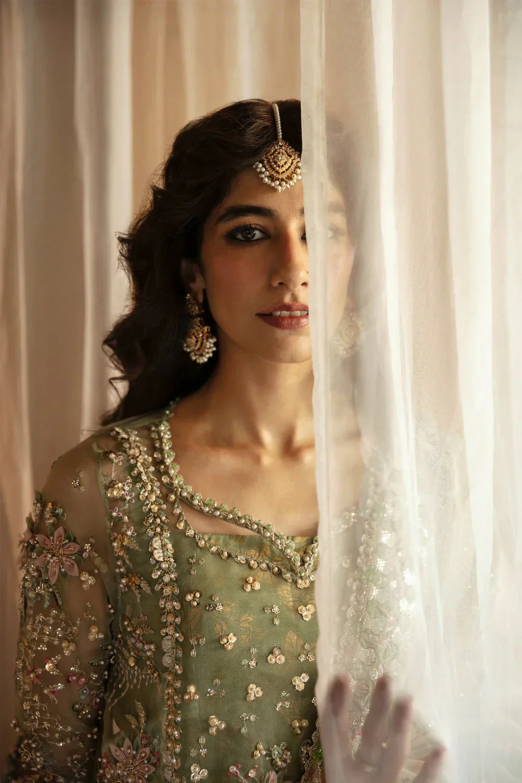 Hayat by Afrozeh Embroidered Organza 3Pc Suit AFH-24-03 SHREYA - House Of Hania