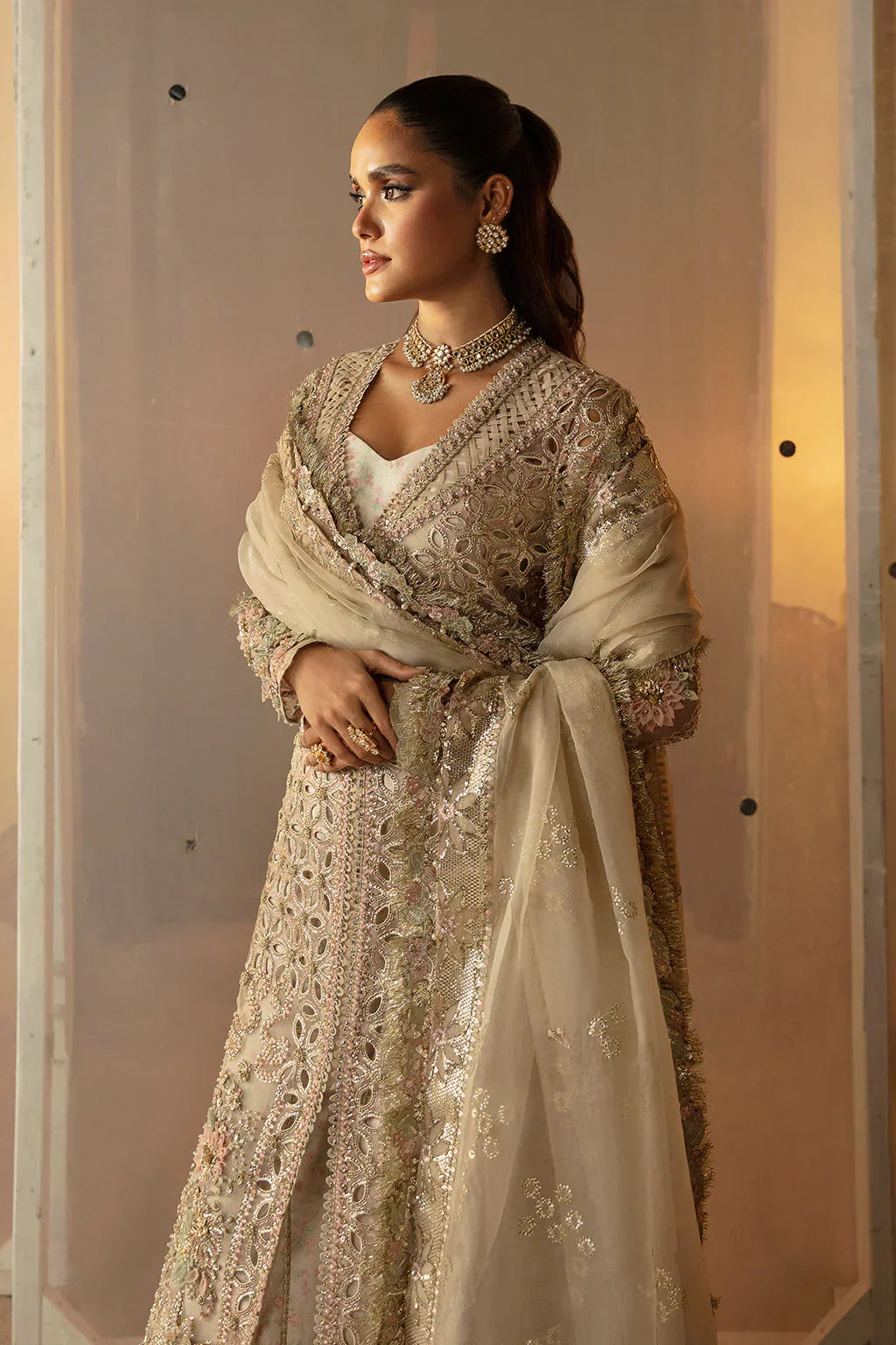 Hayat by Afrozeh Embroidered Organza 3Pc Suit AFH-24-05 ANIQA - House Of Hania
