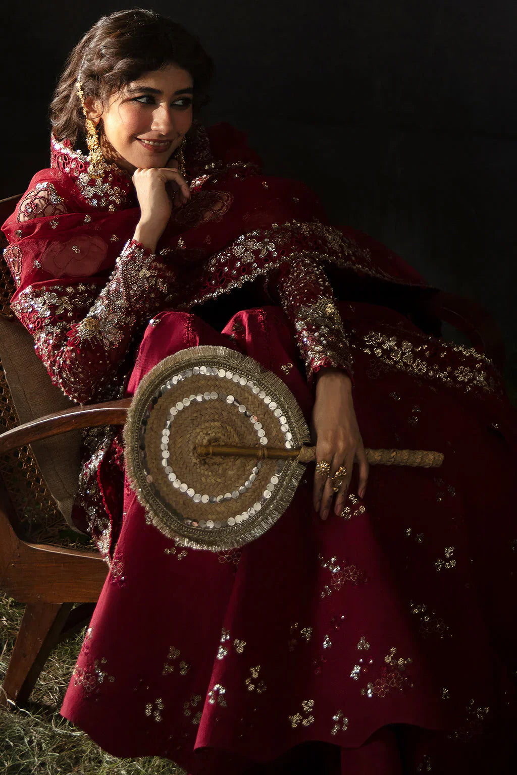 Hayat by Afrozeh Embroidered Organza 3Pc Suit AFH-24-07 ABEER - House Of Hania