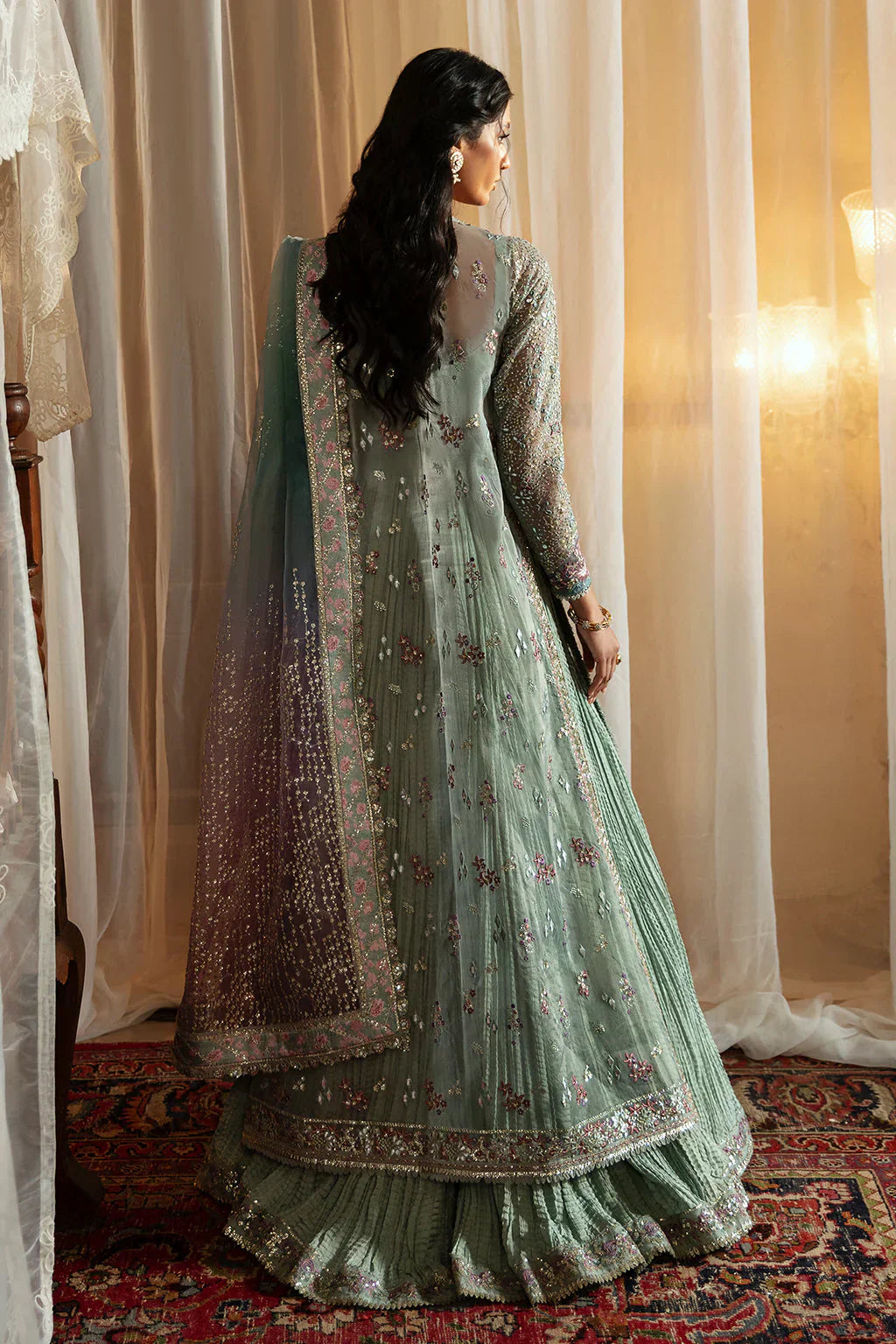 Hayat by Afrozeh Embroidered Organza 3Pc Suit AFH-24-10 TARA - House Of Hania