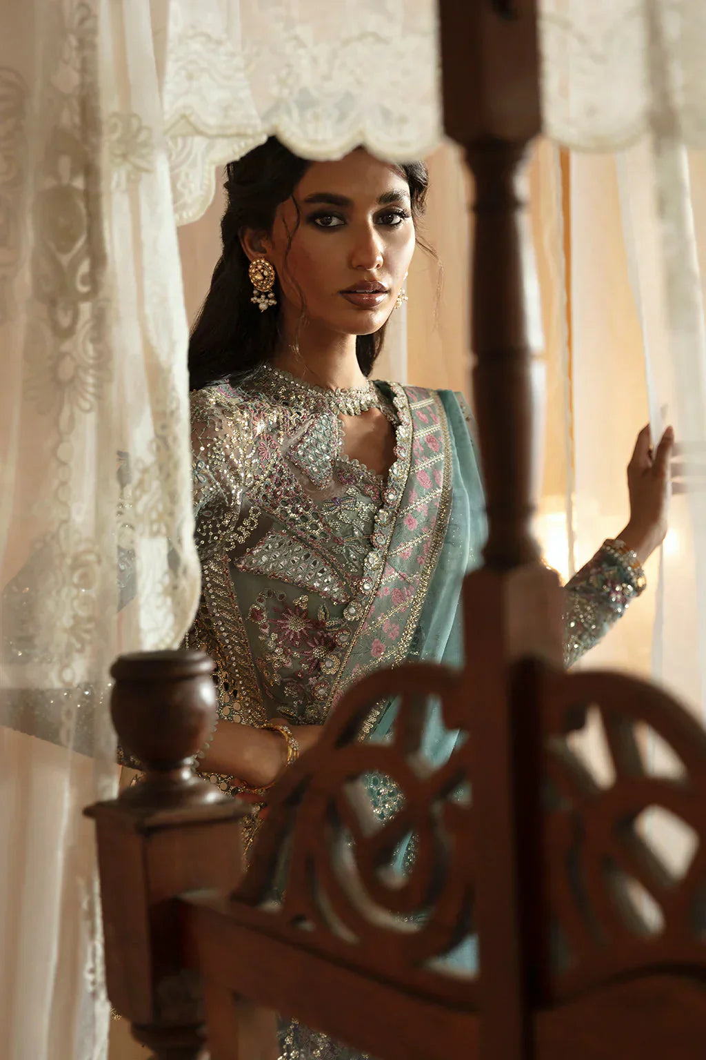 Hayat by Afrozeh Embroidered Organza 3Pc Suit AFH-24-10 TARA - House Of Hania