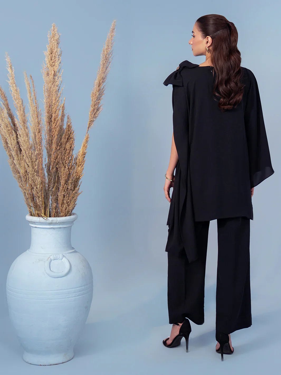 Hemstitch | Georgette Affair | Ash - House Of Hania