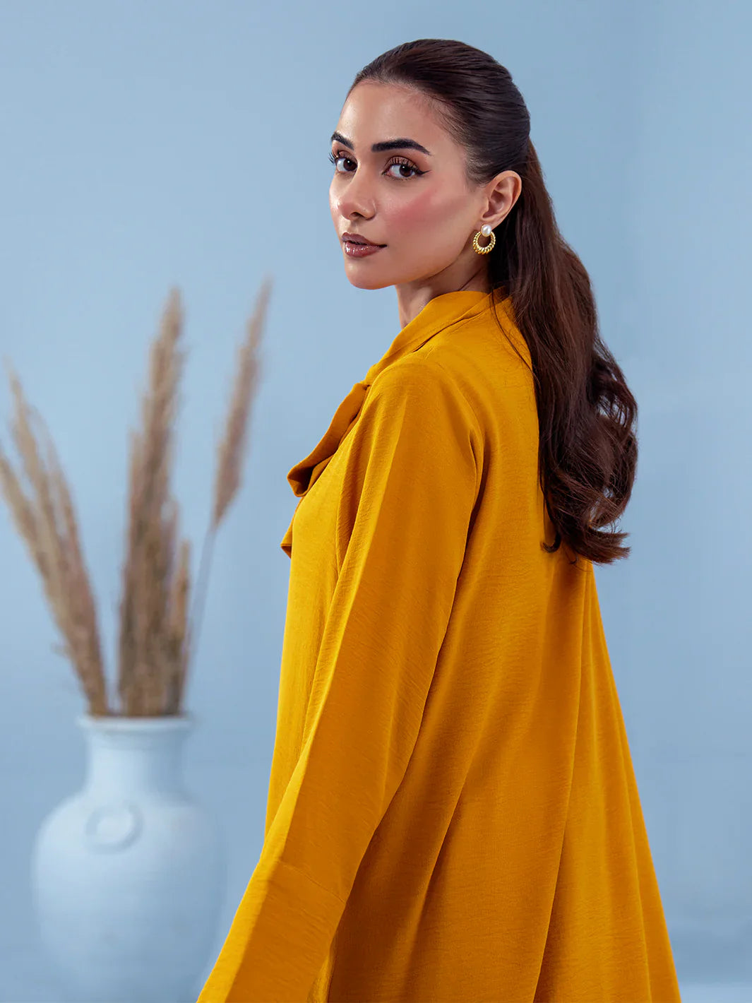Hemstitch | Georgette Affair | Honey Bee - House Of Hania