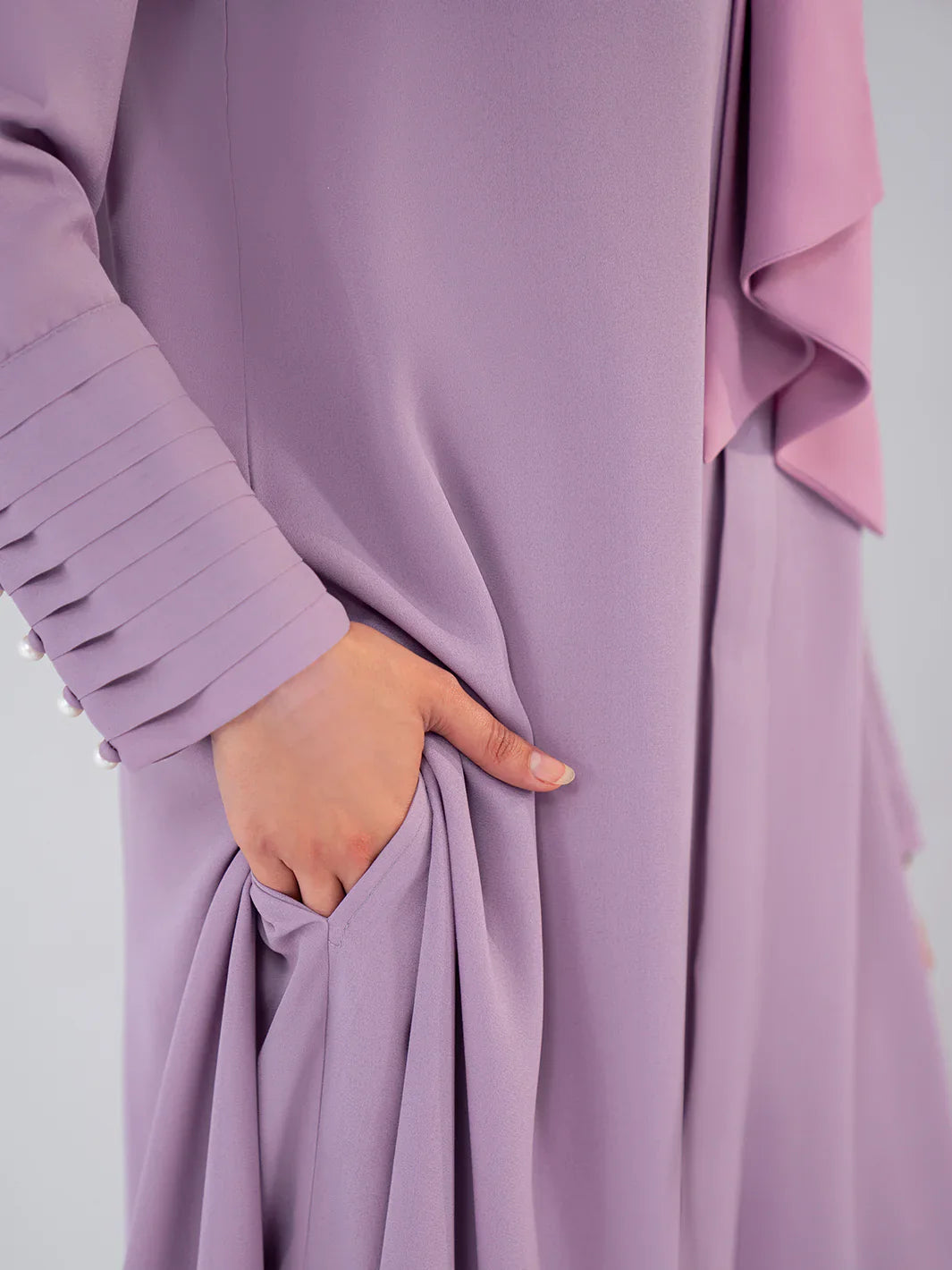Hemstitch | Georgette Affair | Lilac - House Of Hania
