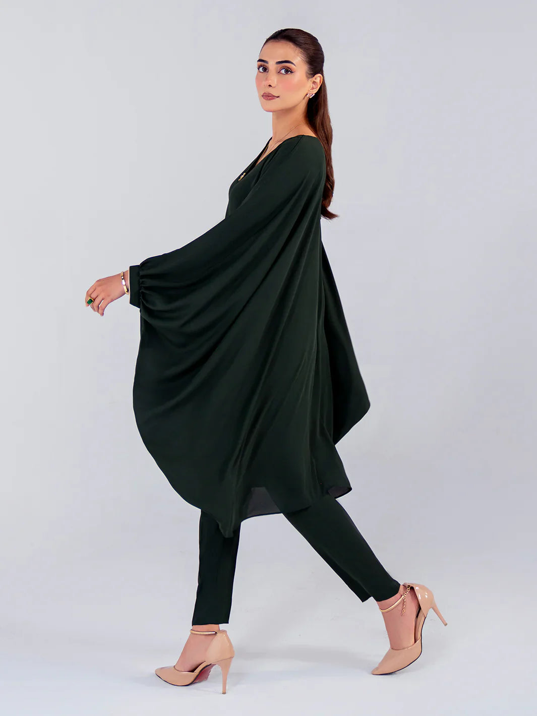 Hemstitch | Georgette Affair | Olive - House Of Hania