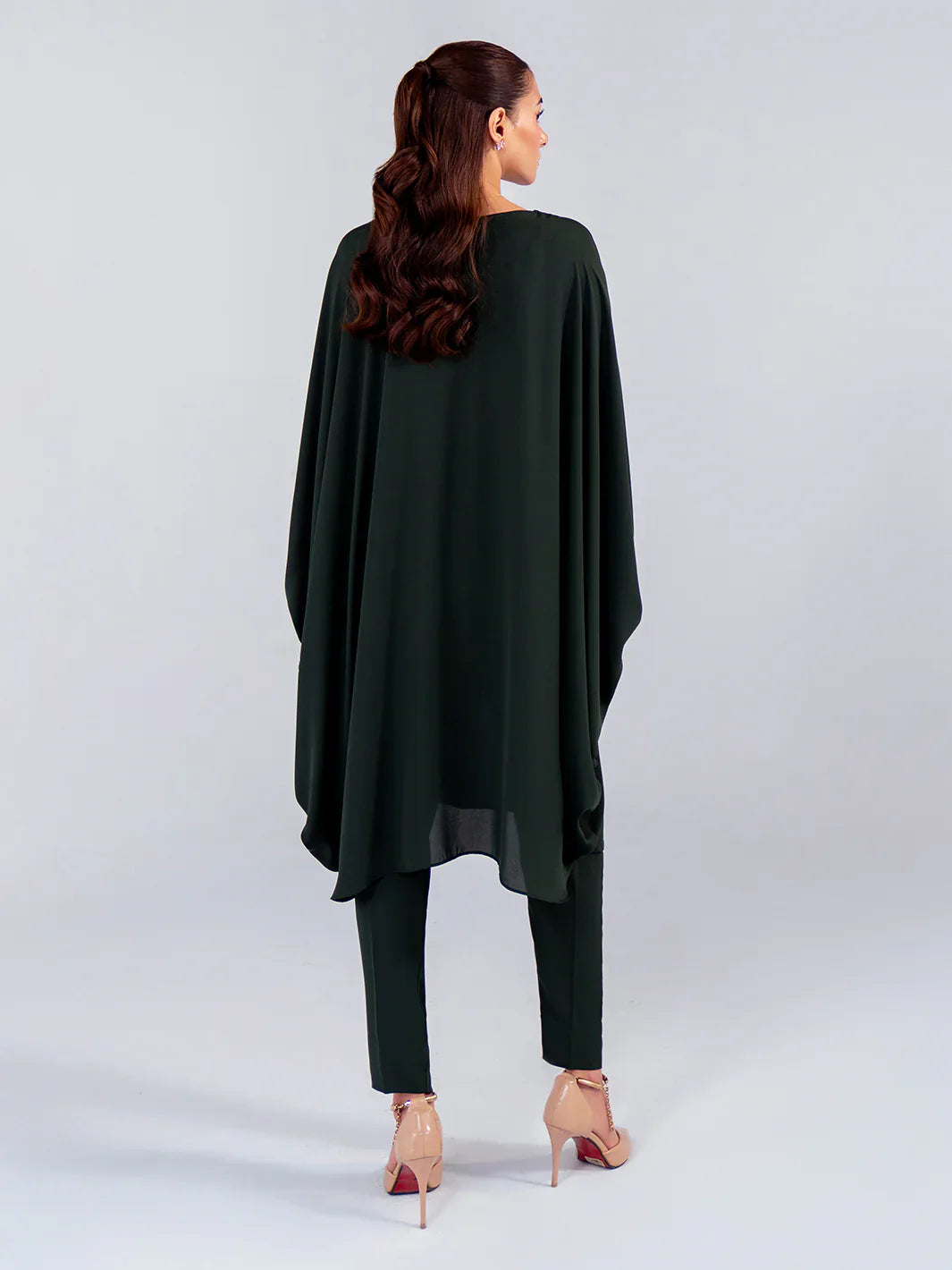Hemstitch | Georgette Affair | Olive - House Of Hania