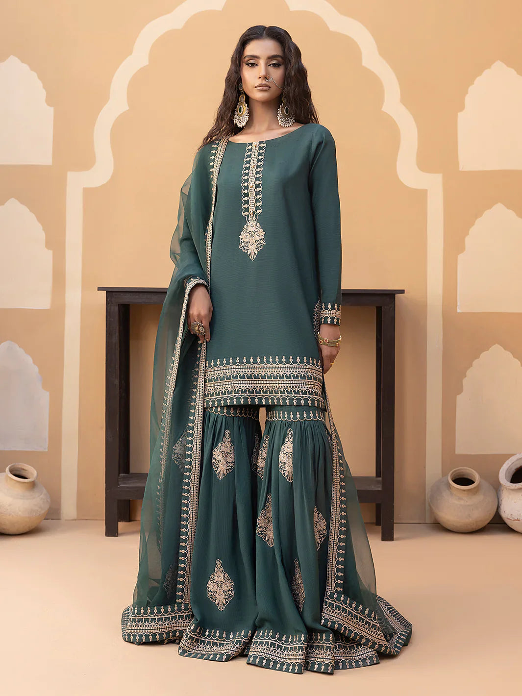Hemstitch | Raw Silk Edit '25 | Jasmine - House Of Hania