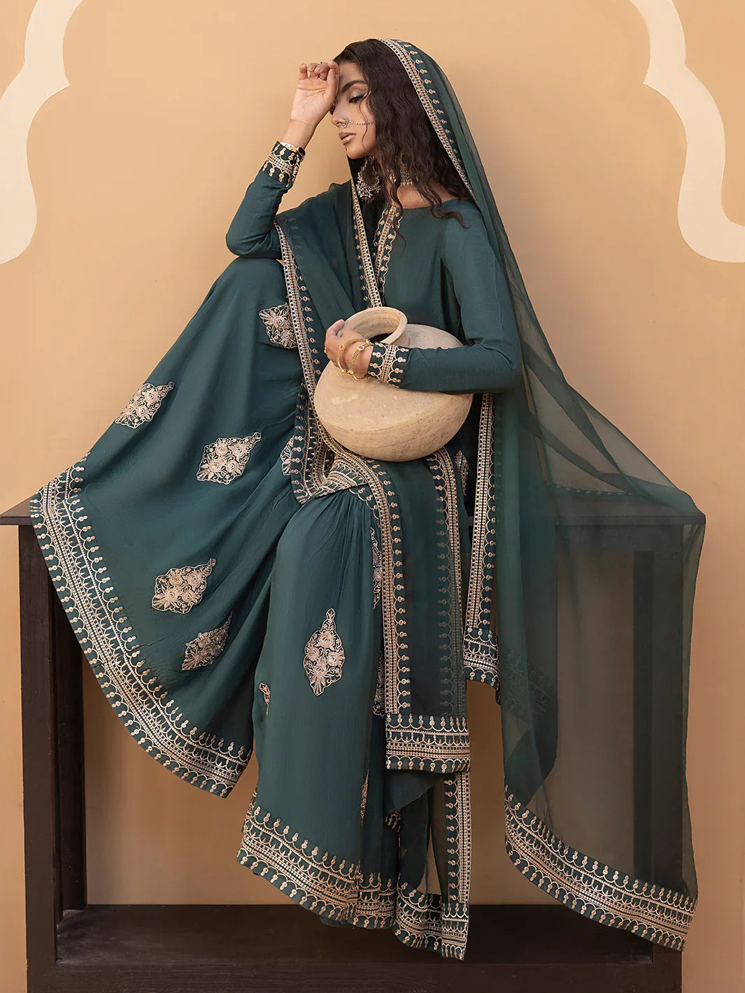 Hemstitch | Raw Silk Edit '25 | Jasmine - House Of Hania