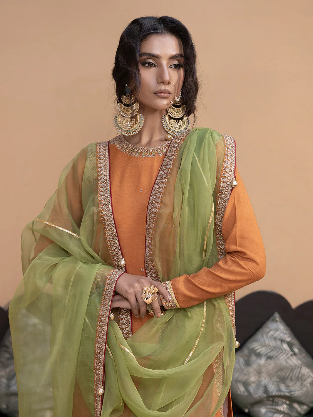 Hemstitch | Raw Silk Edit '25 | Kashish - House Of Hania