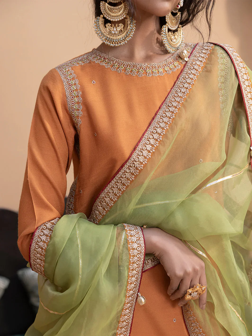 Hemstitch | Raw Silk Edit '25 | Kashish - House Of Hania