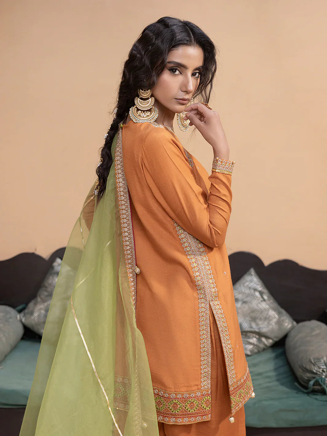 Hemstitch | Raw Silk Edit '25 | Kashish - House Of Hania