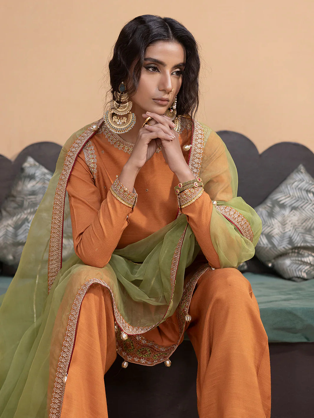 Hemstitch | Raw Silk Edit '25 | Kashish - House Of Hania