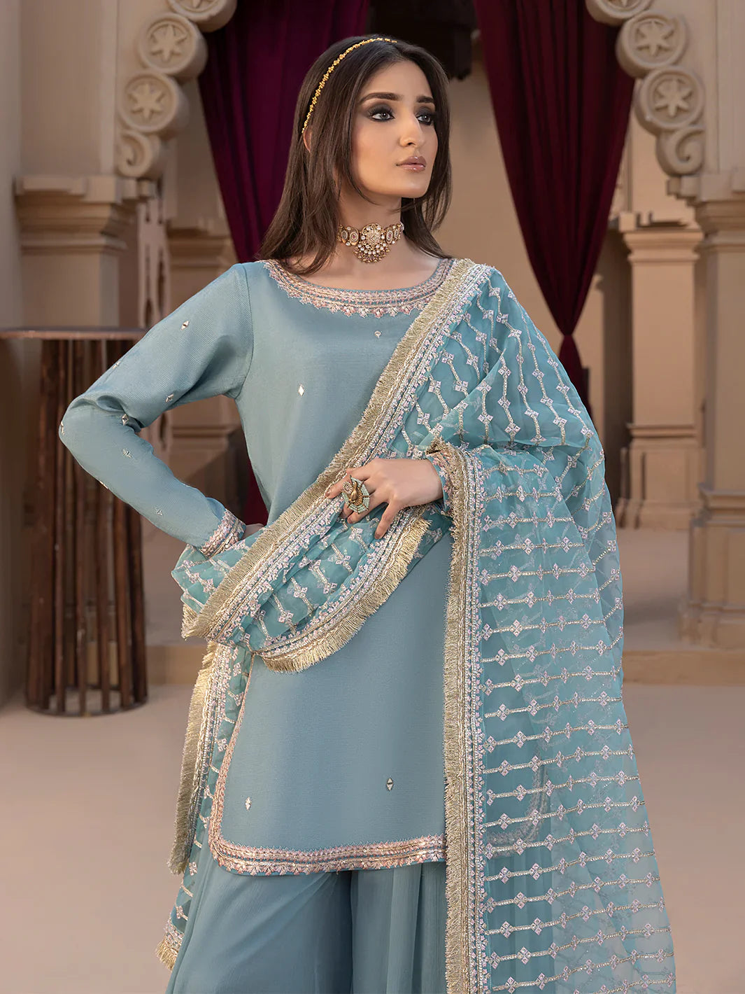 Hemstitch | Raw Silk Edit '25 | Layla - House Of Hania