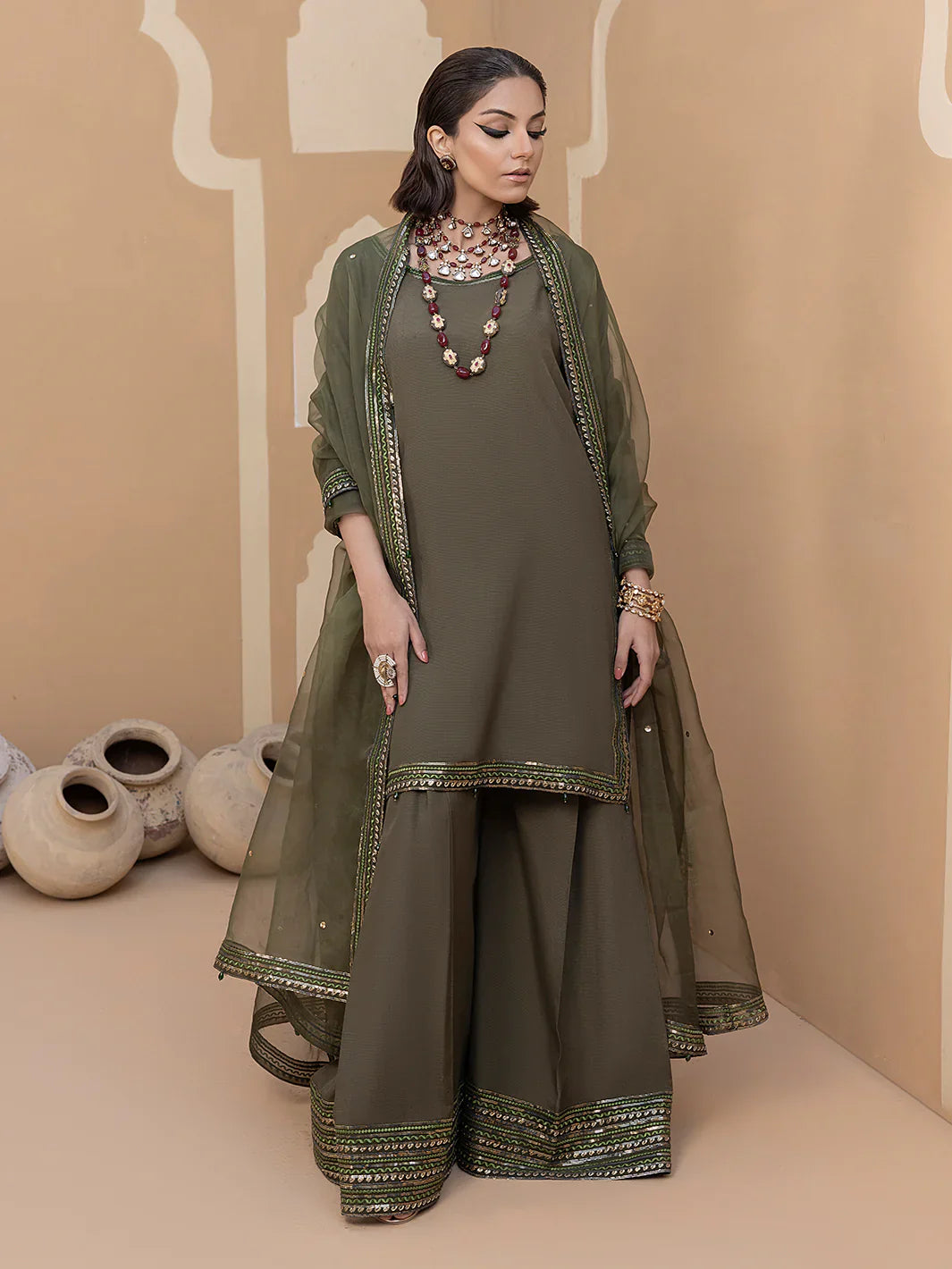 Hemstitch | Raw Silk Edit '25 | Noor - House Of Hania