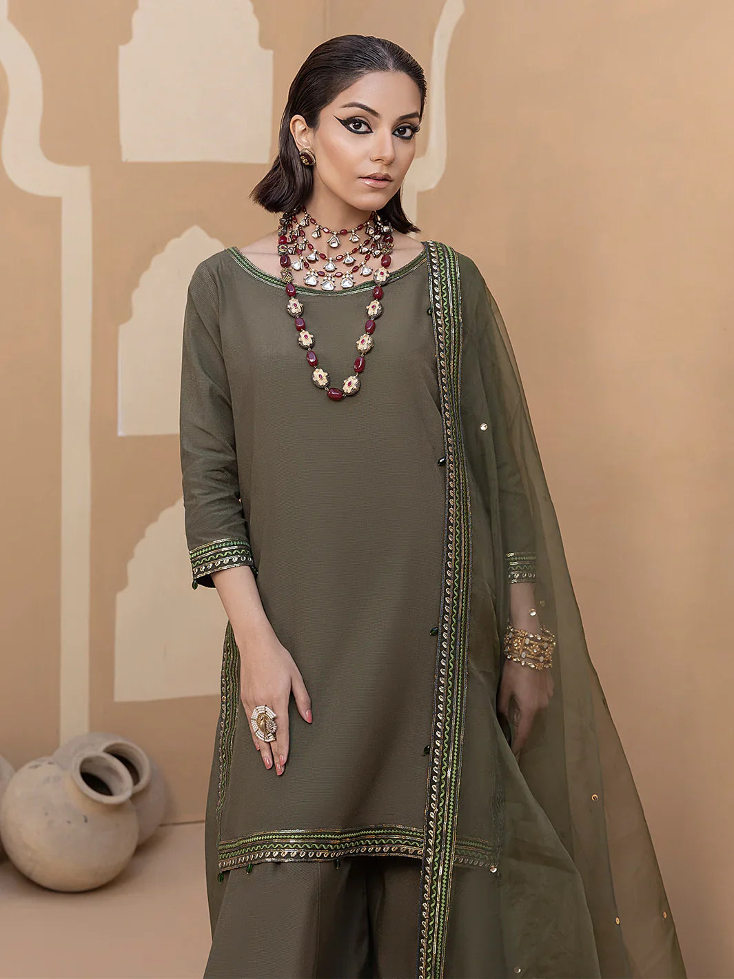 Hemstitch | Raw Silk Edit '25 | Noor - House Of Hania