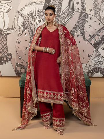 Hemstitch | Raw Silk Edit '25 | Rose - House Of Hania