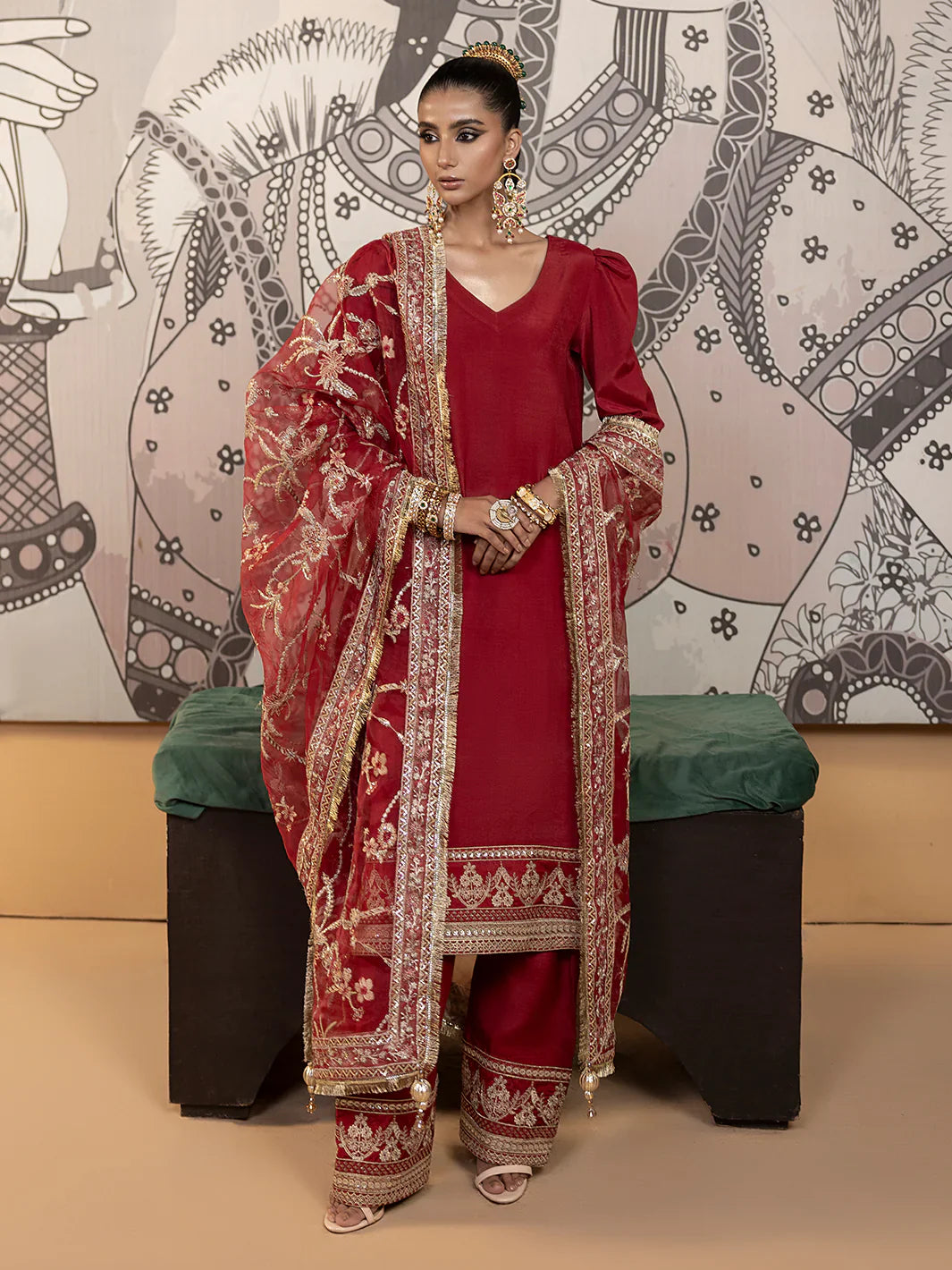 Hemstitch | Raw Silk Edit '25 | Rose - House Of Hania