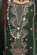 Hemstitch | Summer Luxury Lawn 24 | Bottle Green - House Of Hania