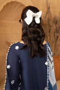 Hemstitch | Summer Luxury Lawn 24 | Ice Blue - House Of Hania