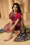 Hemstitch | Summer Luxury Lawn 24 | Scarlet Red - House Of Hania