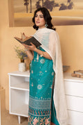 Hemstitch | Summer Luxury Lawn 24 | Turquoise - House Of Hania