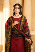 Hemstitch | Summer Luxury Lawn 24 | cherry - House Of Hania