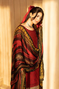 Hemstitch | Summer Luxury Lawn 24 | cherry - House Of Hania