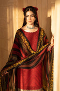 Hemstitch | Summer Luxury Lawn 24 | cherry - House Of Hania