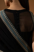 Hemstitch Wedding Formal Chiffon 3Pc Suit WDU-07 Noori - House Of Hania