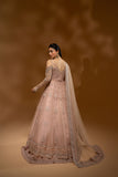 Hemstitch Wedding Formal Net 3Pc Suit WDU-04 Rose - House Of Hania