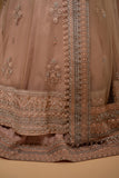 Hemstitch Wedding Formal Net 3Pc Suit WDU-04 Rose - House Of Hania