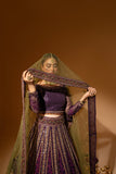 Hemstitch Wedding Formal Net 3Pc Suit WDU-05 Rani - House Of Hania