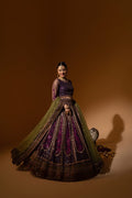 Hemstitch Wedding Formal Net 3Pc Suit WDU-05 Rani - House Of Hania