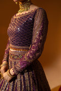Hemstitch Wedding Formal Net 3Pc Suit WDU-05 Rani - House Of Hania