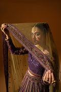 Hemstitch Wedding Formal Net 3Pc Suit WDU-05 Rani - House Of Hania
