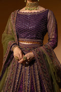 Hemstitch Wedding Formal Net 3Pc Suit WDU-05 Rani - House Of Hania