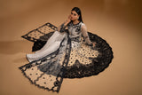 Hemstitch Wedding Formal Net 3Pc Suit WDU-06 Raina - House Of Hania