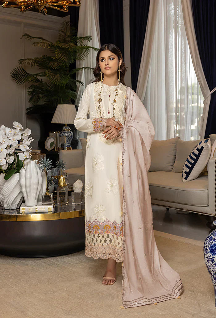 Humdum | Charlotte Chikankari Lawn | D04 - House Of Hania