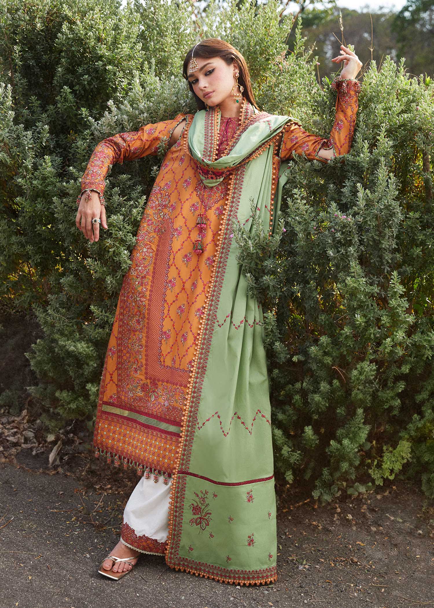 Hussain Rehar | Eid Luxury Lawn SS/24 | Amira - House Of Hania