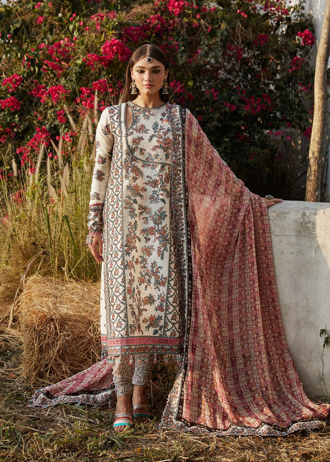 Hussain Rehar | Eid Luxury Lawn SS/24 | Elara - House Of Hania