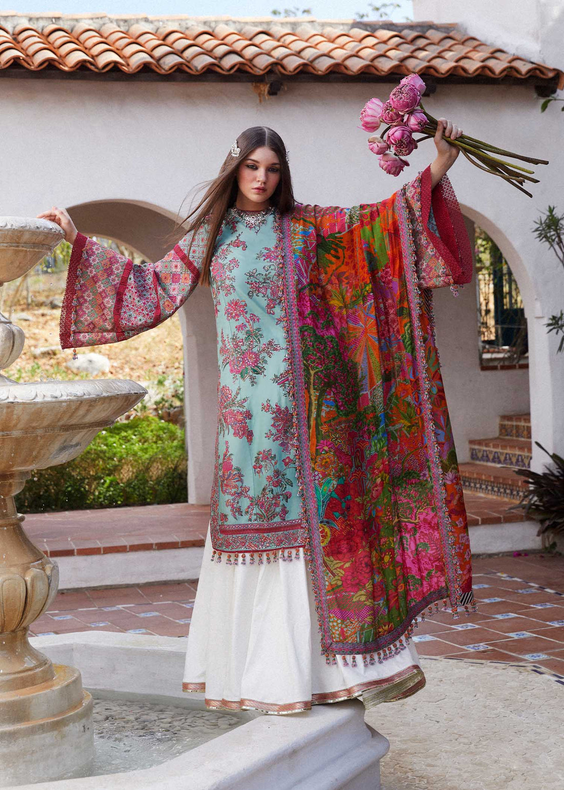 Hussain Rehar | Eid Luxury Lawn SS/24 | Floret - House Of Hania