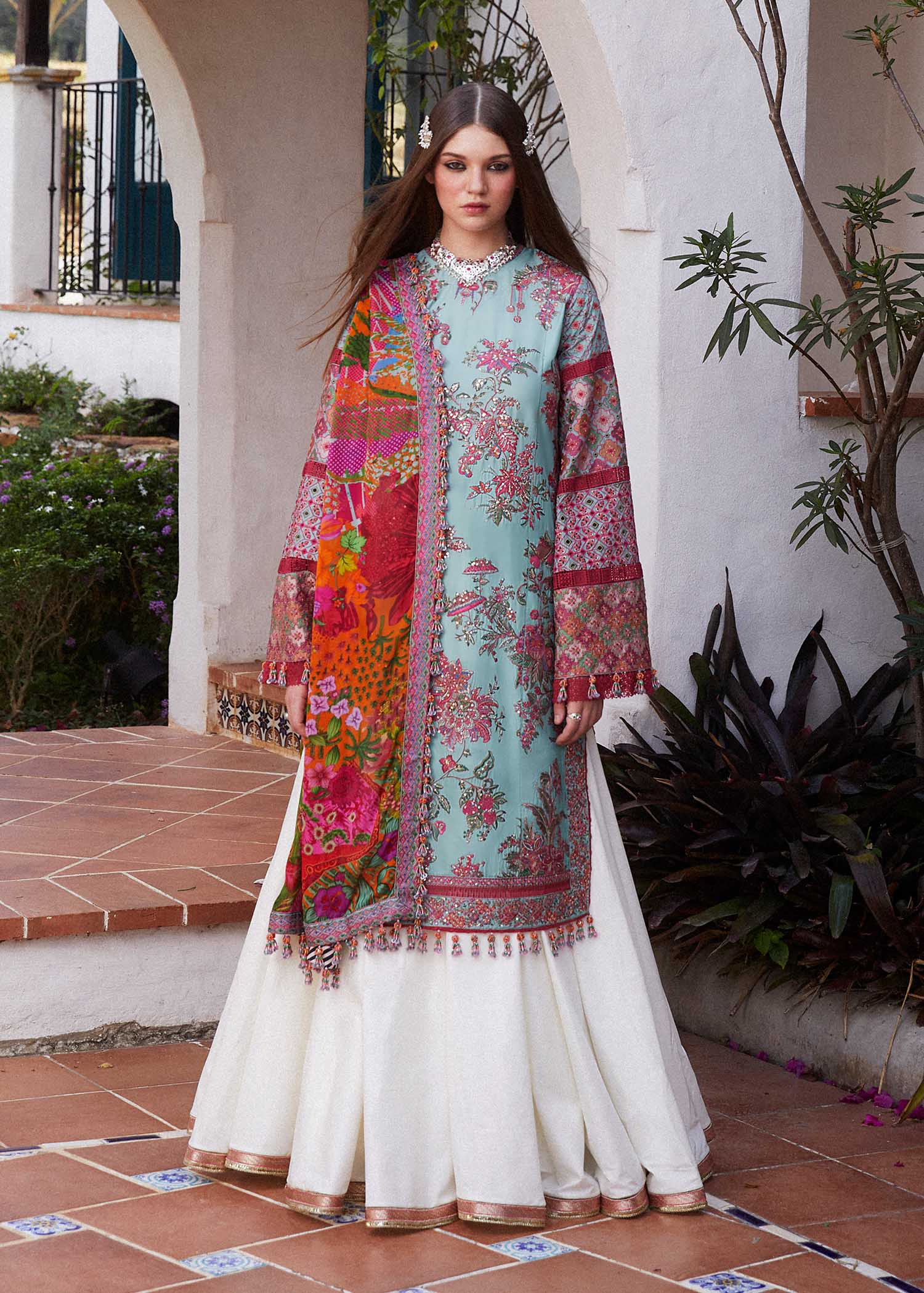 Hussain Rehar | Eid Luxury Lawn SS/24 | Floret - House Of Hania