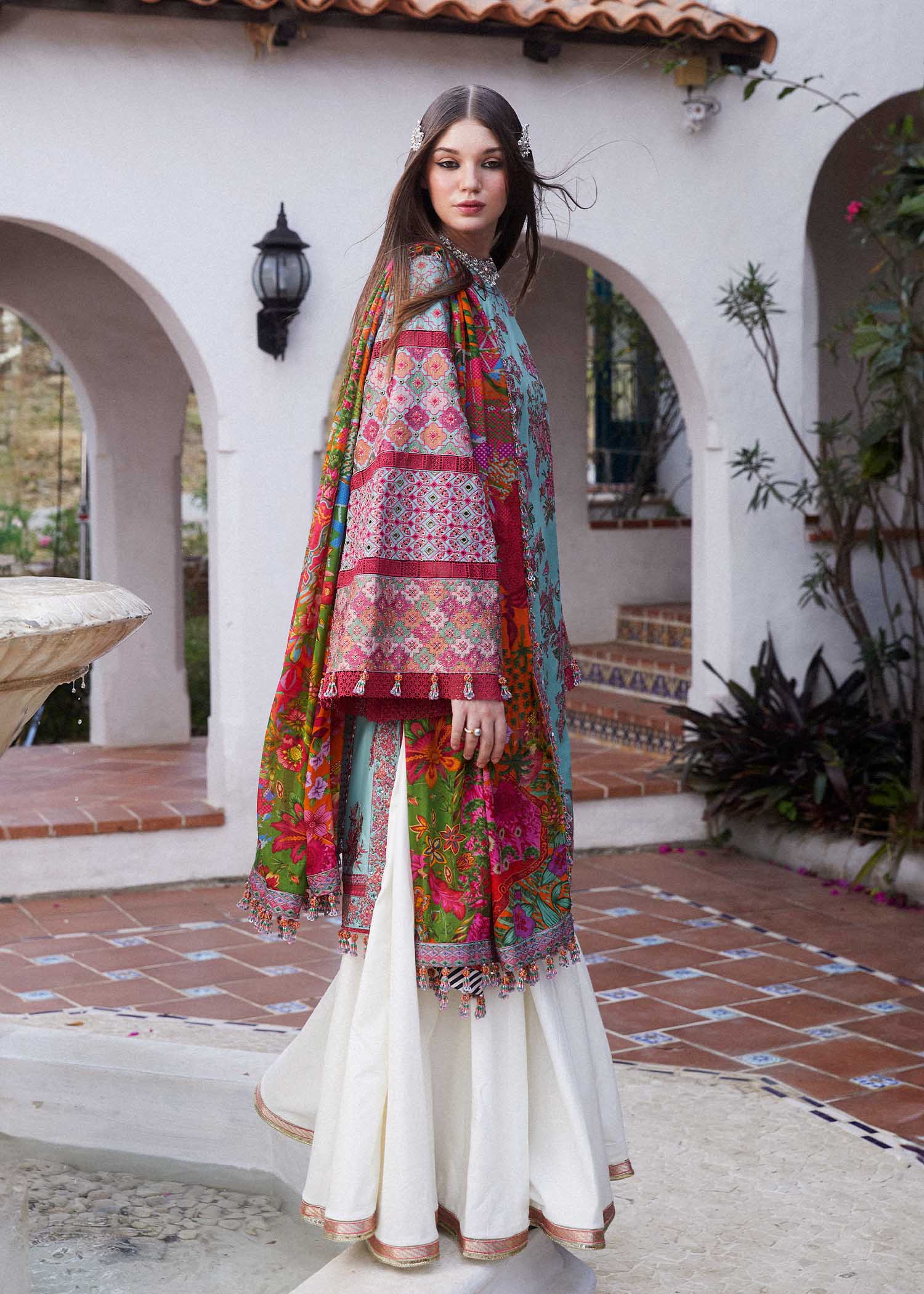 Hussain Rehar | Eid Luxury Lawn SS/24 | Floret - House Of Hania